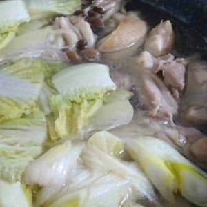 鶏肉と白菜のしょうが鍋